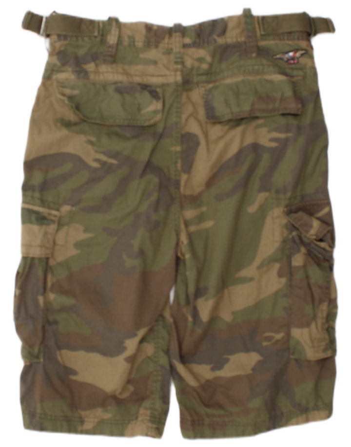 Shorts cargo masculino Tommy Hilfiger W32 algodão cáqui médio