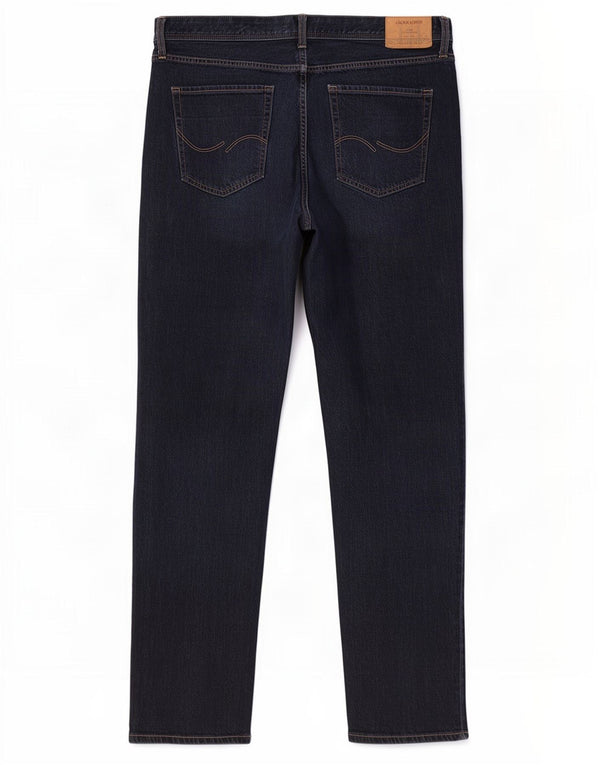 Jeans retos masculinos Jack & Jones W38 L34 algodão azul marinho