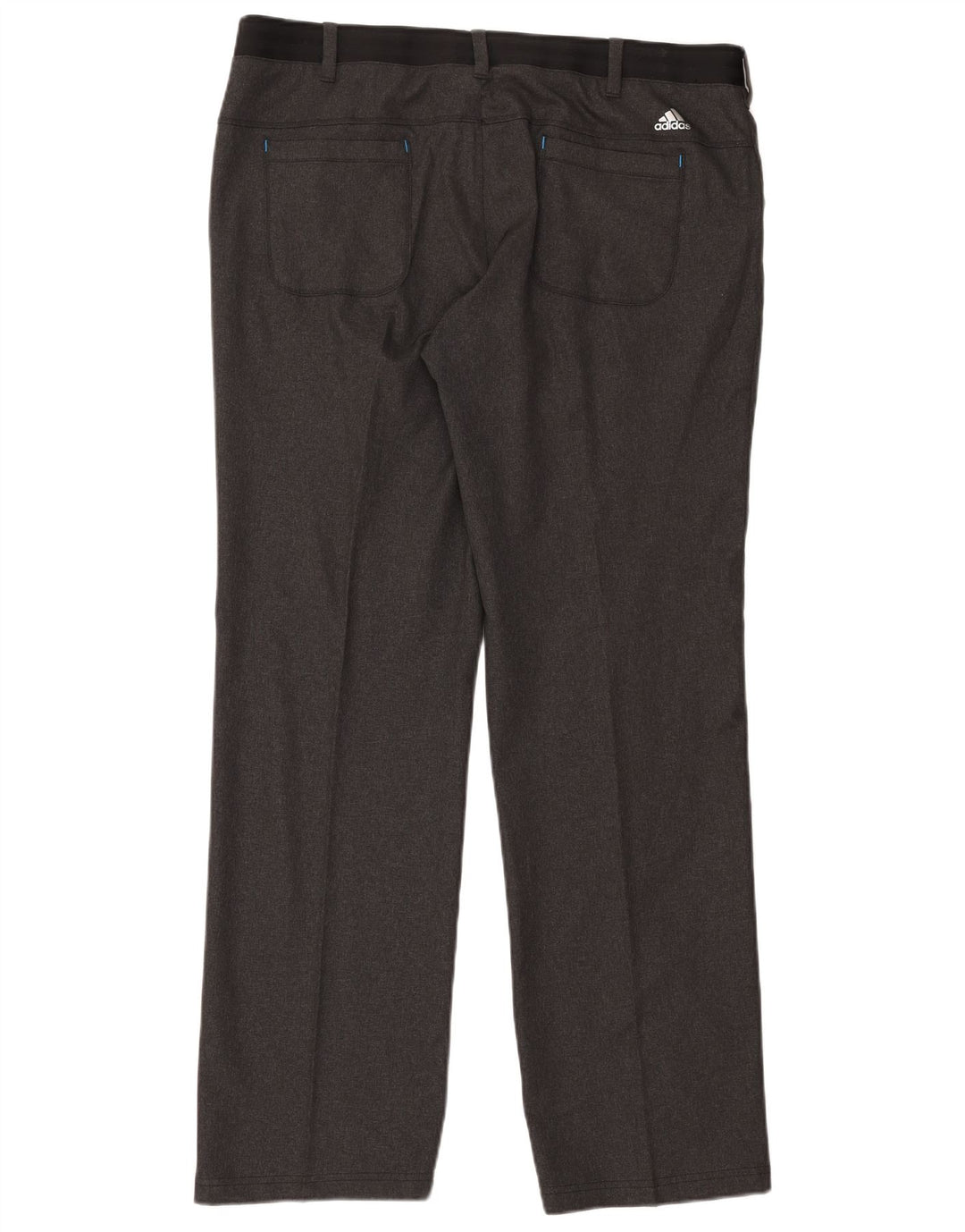 Calça casual reta masculina Adidas W38 L34 poliéster cinza