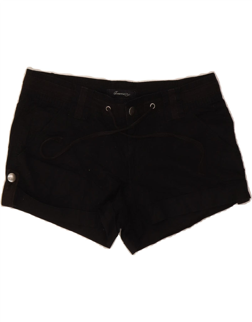 FOREVER 21 Womens Hot Pants W26 Small Black Cotton Vintage Forever 21 and Second-Hand Forever 21 from Messina Hembry 