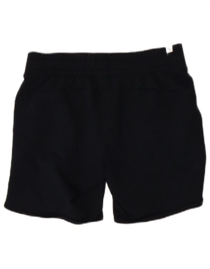 Shorts esportivos femininos Puma UK 12 médio azul marinho colorblock poliéster