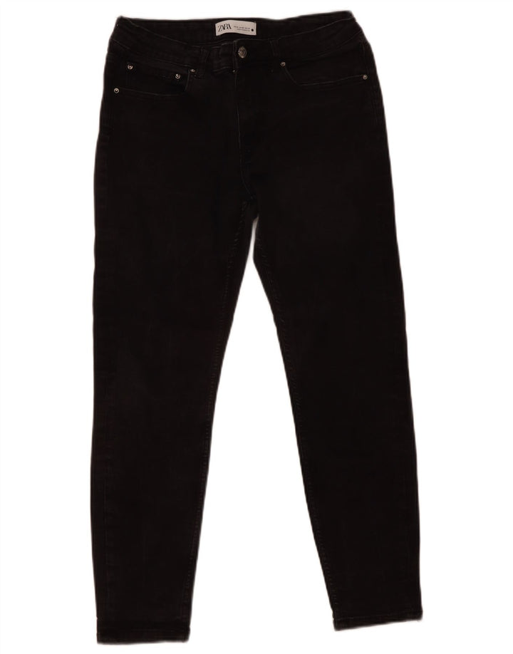 Zara Jeans Slim Feminino EU 40 Médio W30 L25 Preto