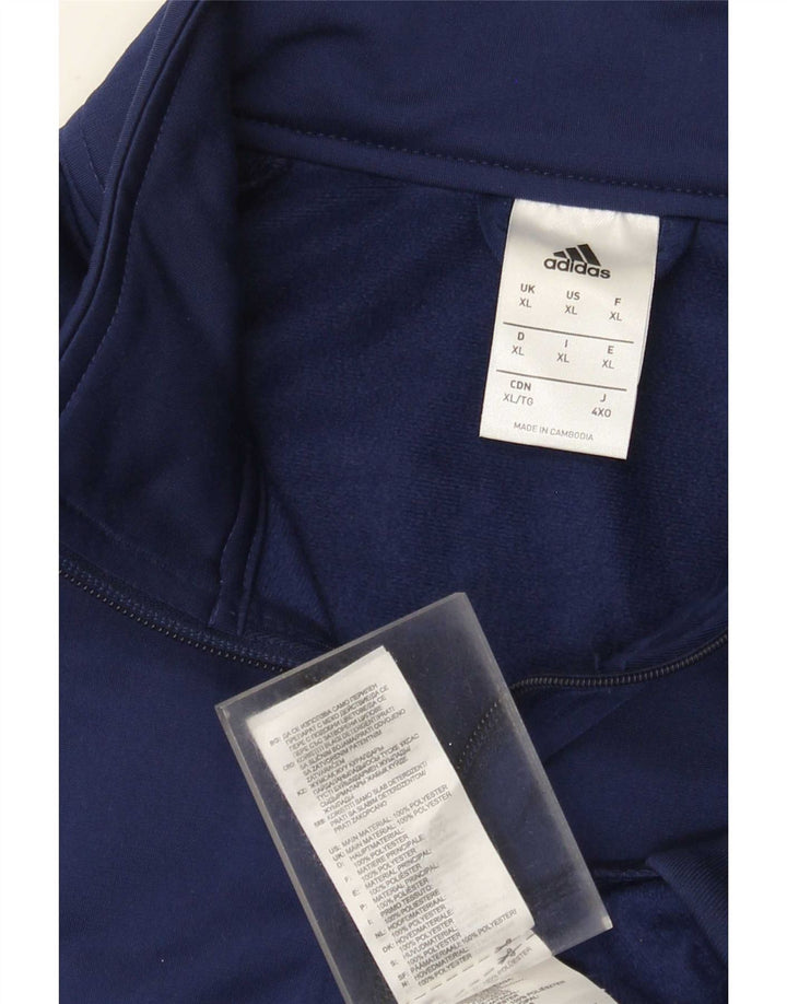 Adidas Mens Tracksuit Top Jacket XL Azul Marinho Poliéster