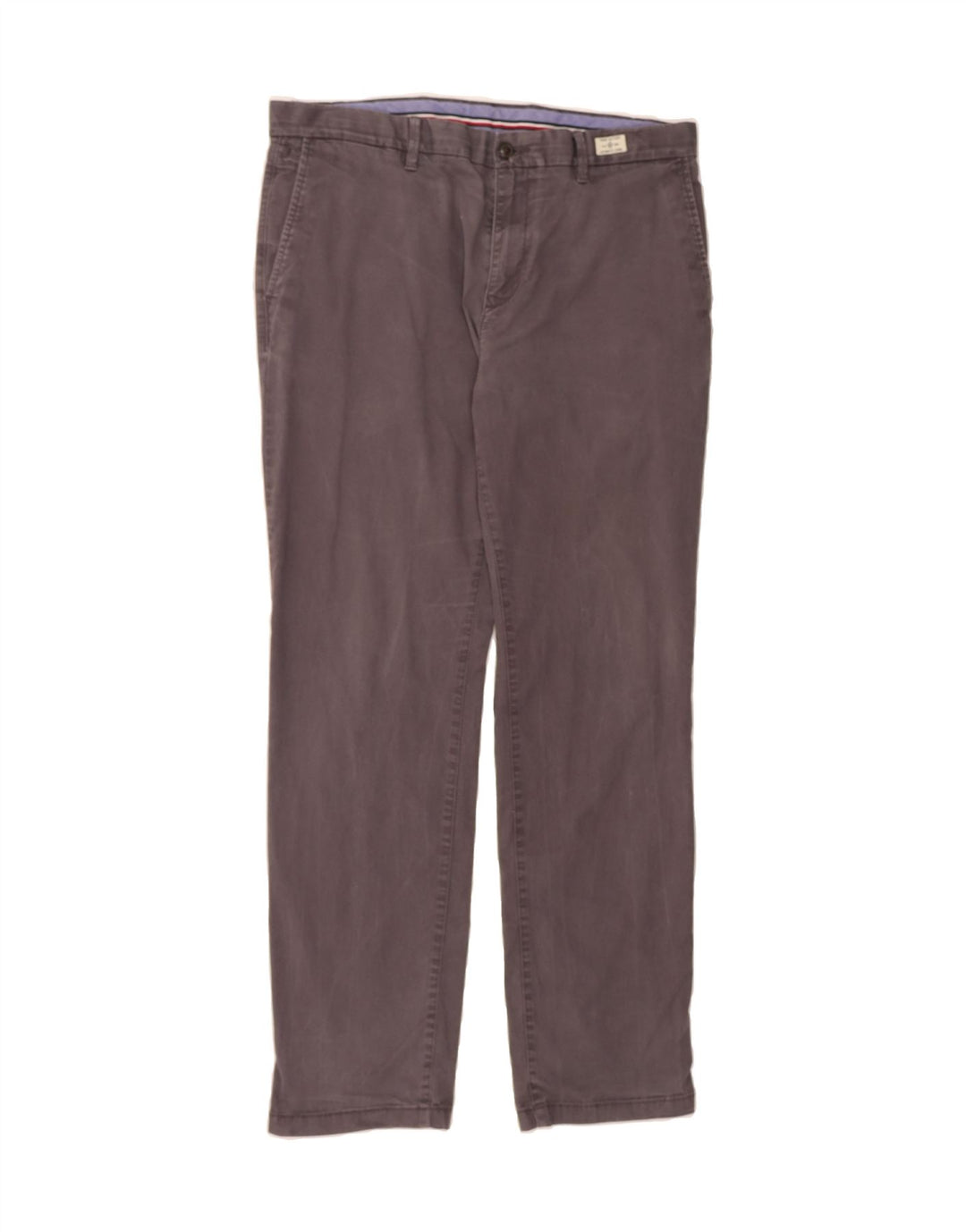 TOMMY HILFIGER Mens Straight Chino Trousers W36 L32 Grey Cotton Vintage Tommy Hilfiger and Second-Hand Tommy Hilfiger from Messina Hembry 