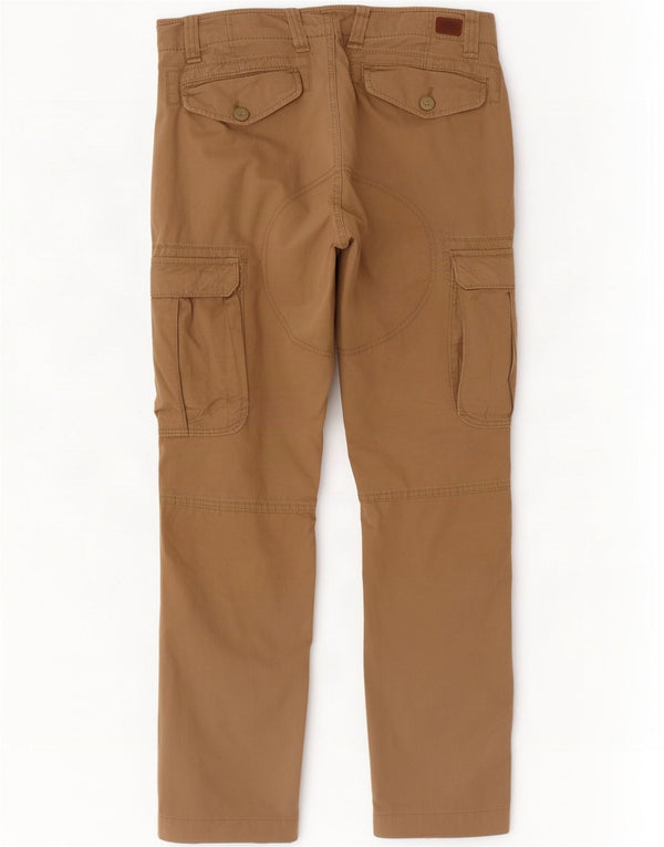 Calça cargo masculina reta Tommy Hilfiger W32 L32 algodão bege