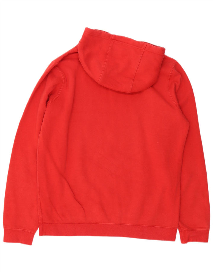 NIKE Mens Graphic Hoodie Jumper Médio Algodão Vermelho