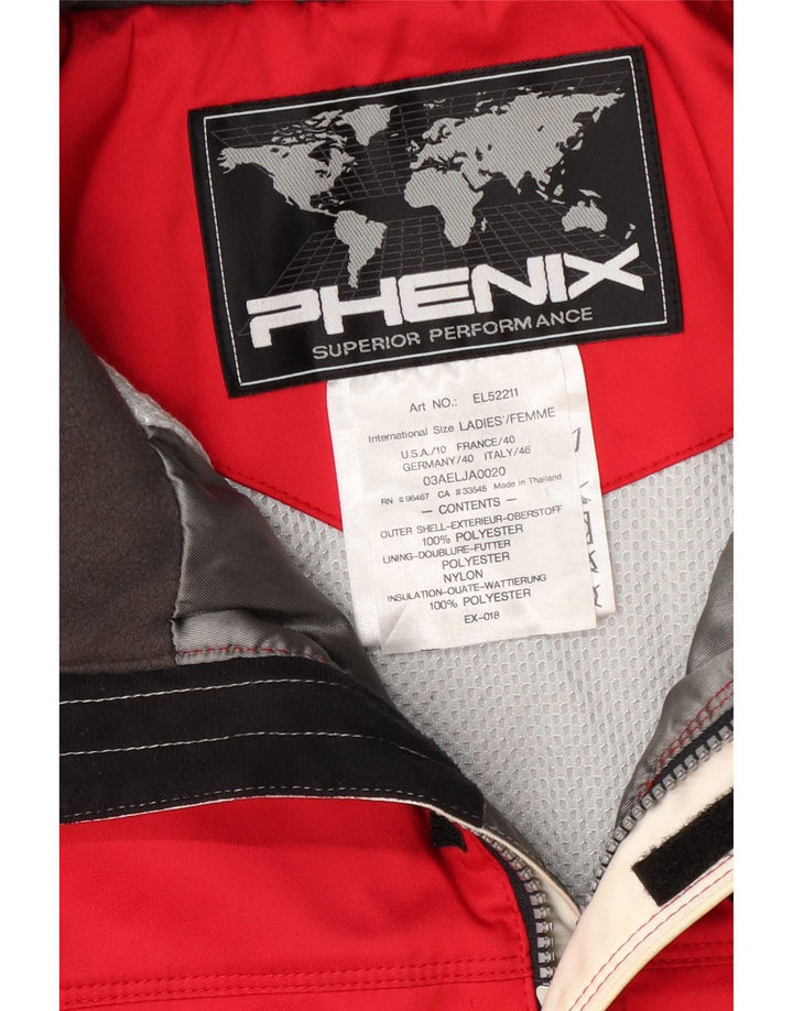 Jaqueta de esqui masculina Phenix IT 46 poliéster colorblock vermelho pequeno