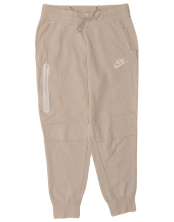 Calça de treino masculina NIKE Joggers pequeno algodão bege