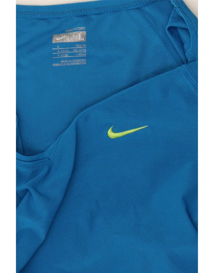 Camiseta Nike Feminina Top UK 14/16 Grande Azul