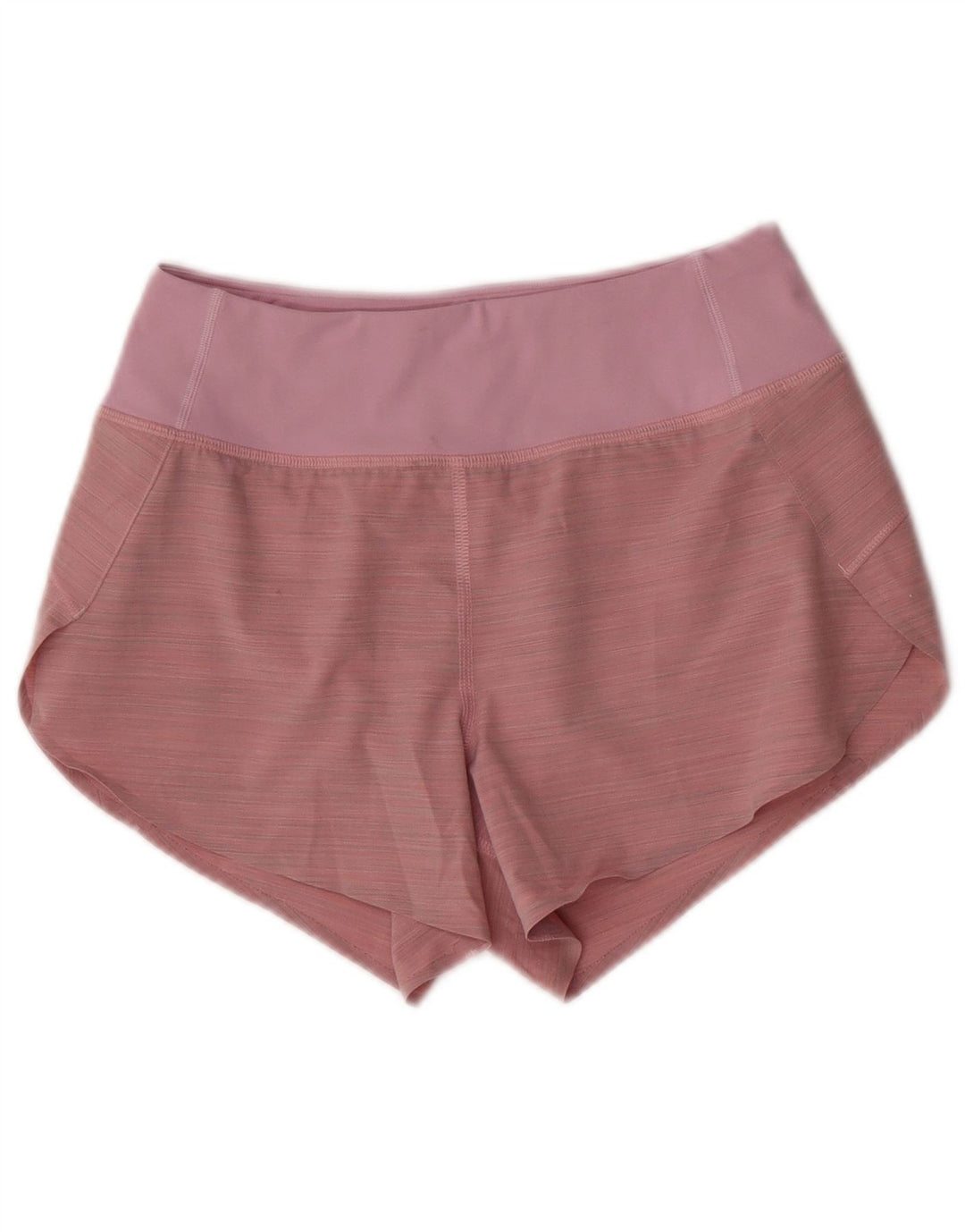 Shorts esportivos femininos Athleta UK 2 2XS rosa nylon