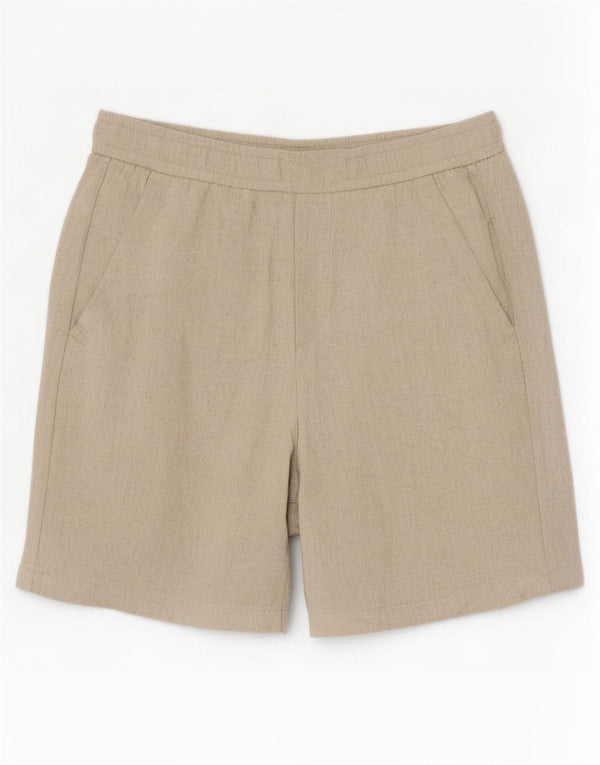 Zara Mens Casual Shorts Médio W31 Bege