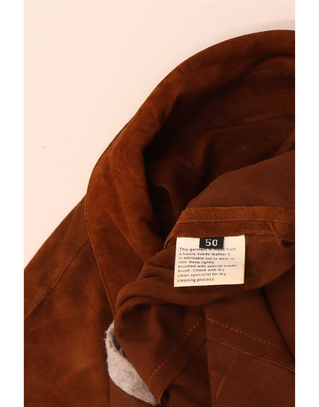 Jaqueta feminina vintage de camurça IT 50 XL couro bege