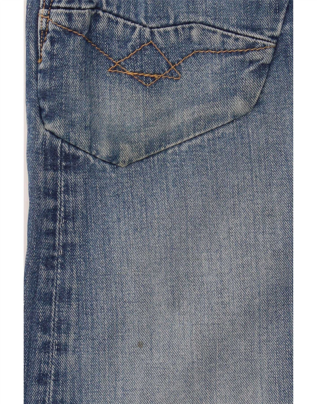 Replay Mens Bootcut Jeans W33 L36 Azul Algodão