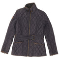 Jaqueta acolchoada feminina Superdry UK 12 médio azul marinho nylon