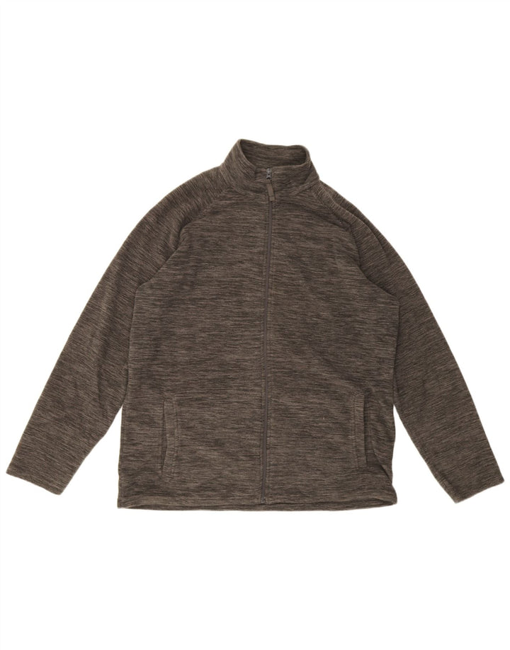 Jaqueta feminina de lã com zíper Mountain Warehouse UK 16 grande cinza manchada