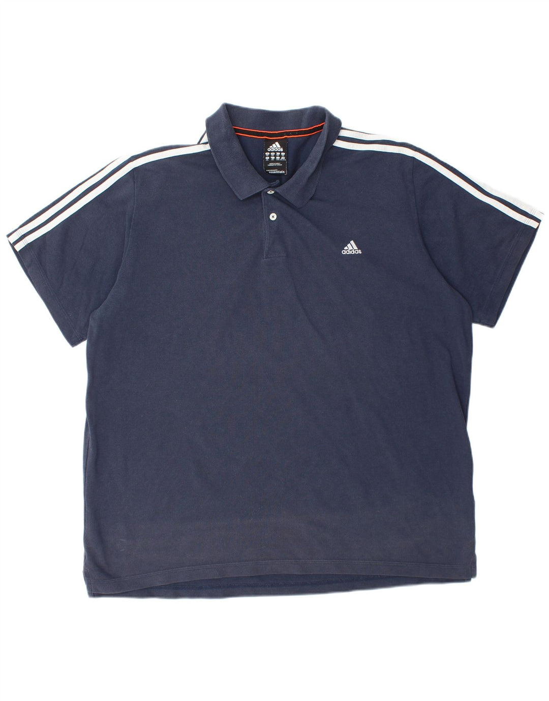 ADIDAS Mens Climalite Polo Shirt 2XL Azul Marinho Algodão