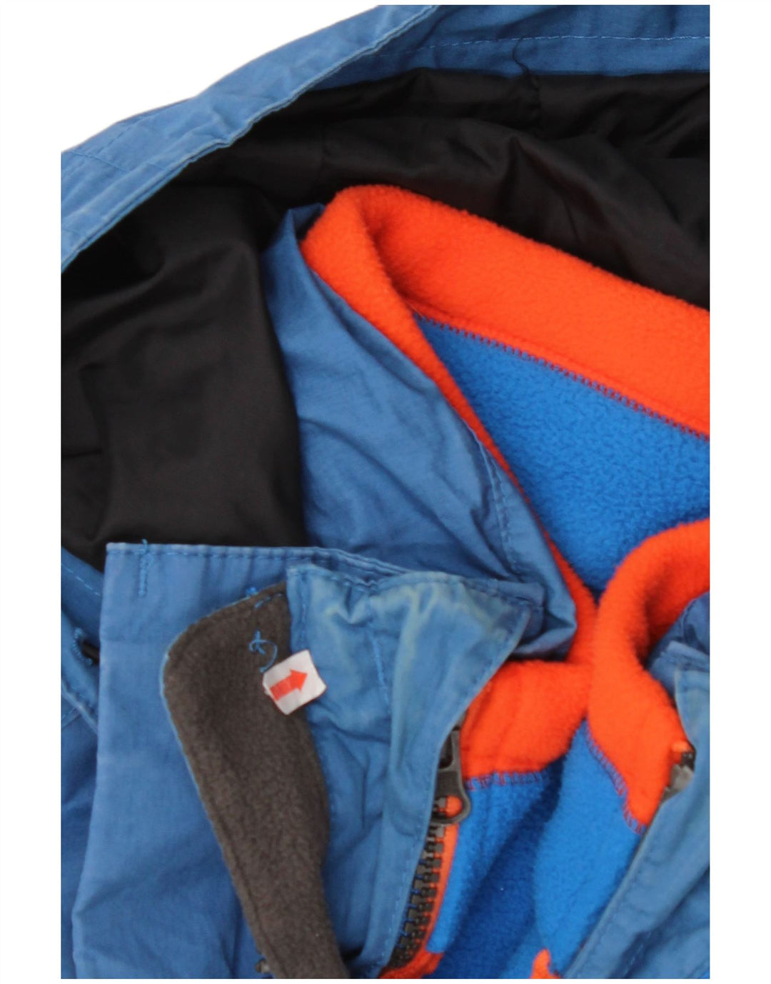 Jaqueta corta-vento masculina com capuz TIMBERLAND UK 36 poliéster azul pequeno