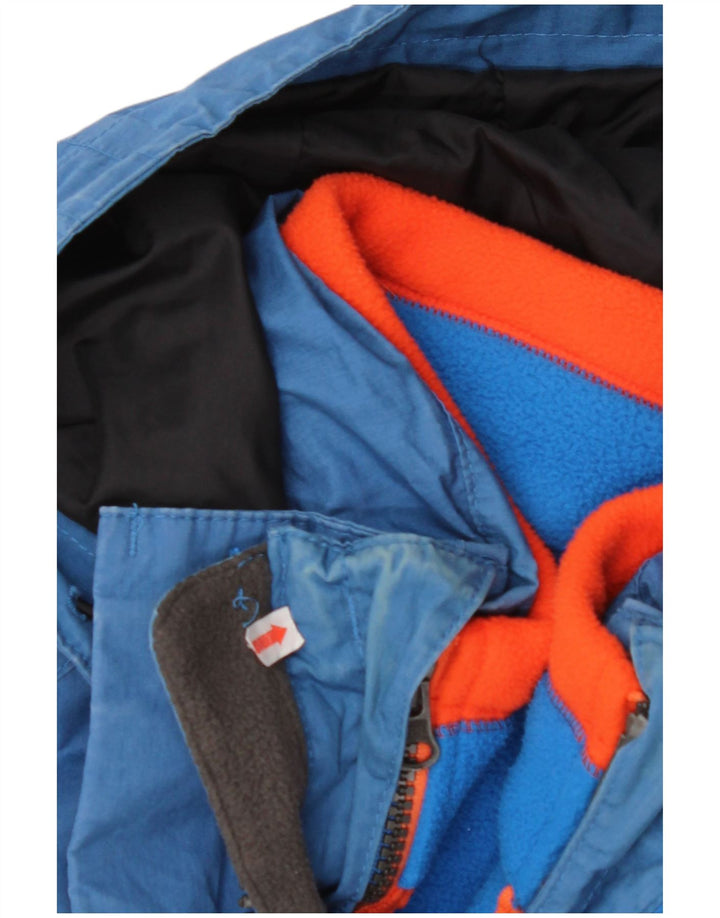 Jaqueta corta-vento masculina com capuz TIMBERLAND UK 36 poliéster azul pequeno