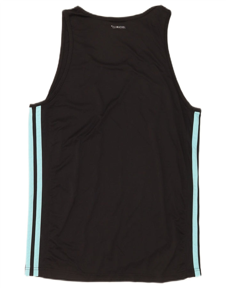 Adidas Mens Graphic Vest Top Médio Preto Argyle/Diamante Poliéster