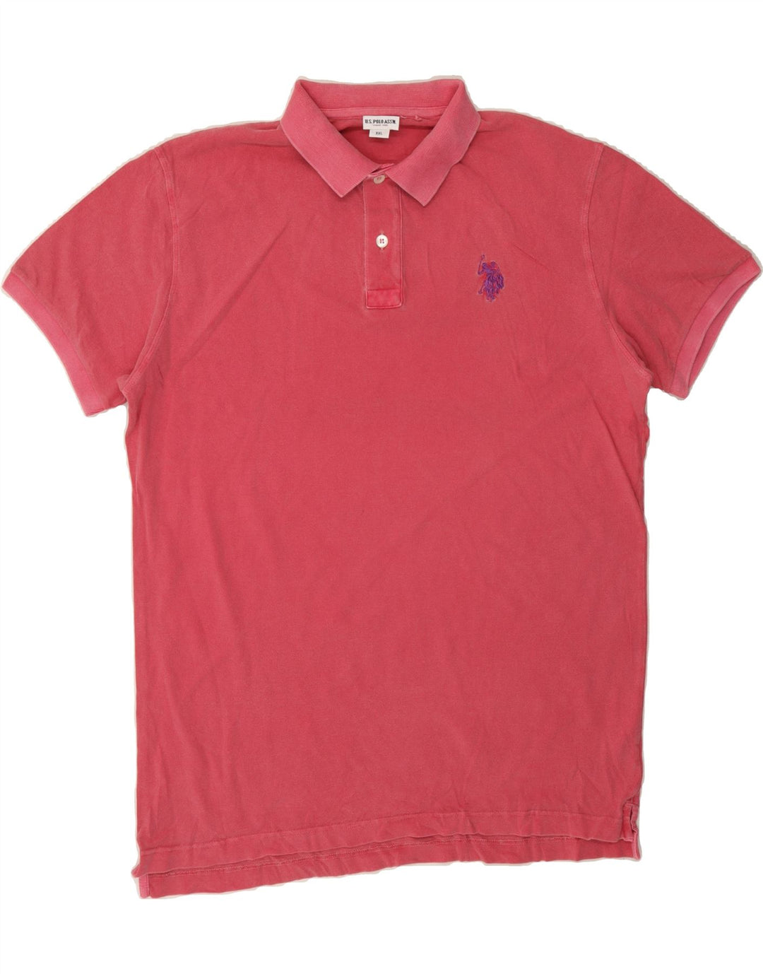 U.S. POLO ASSN. Mens Polo Shirt 2XL Red Cotton Vintage U.S. Polo Assn. and Second-Hand U.S. Polo Assn. from Messina Hembry 