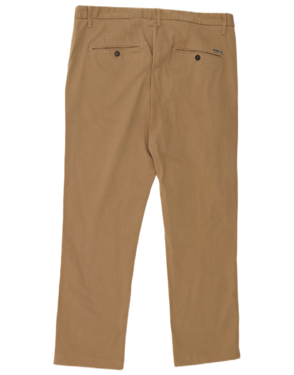Calça Chino Reta Masculina Zara EU 48 XL W38 L29 Bege