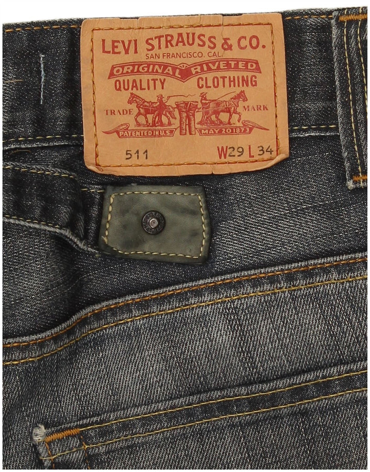 Calça Jeans Levis 511 Slim Masculina W29 L30 Azul Marinho
