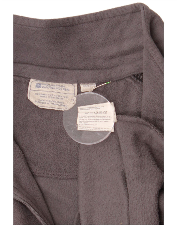 MOUNTAIN WAREHOUSE Suéter masculino de lã com zíper e gola 2XL cinza bloco colorido