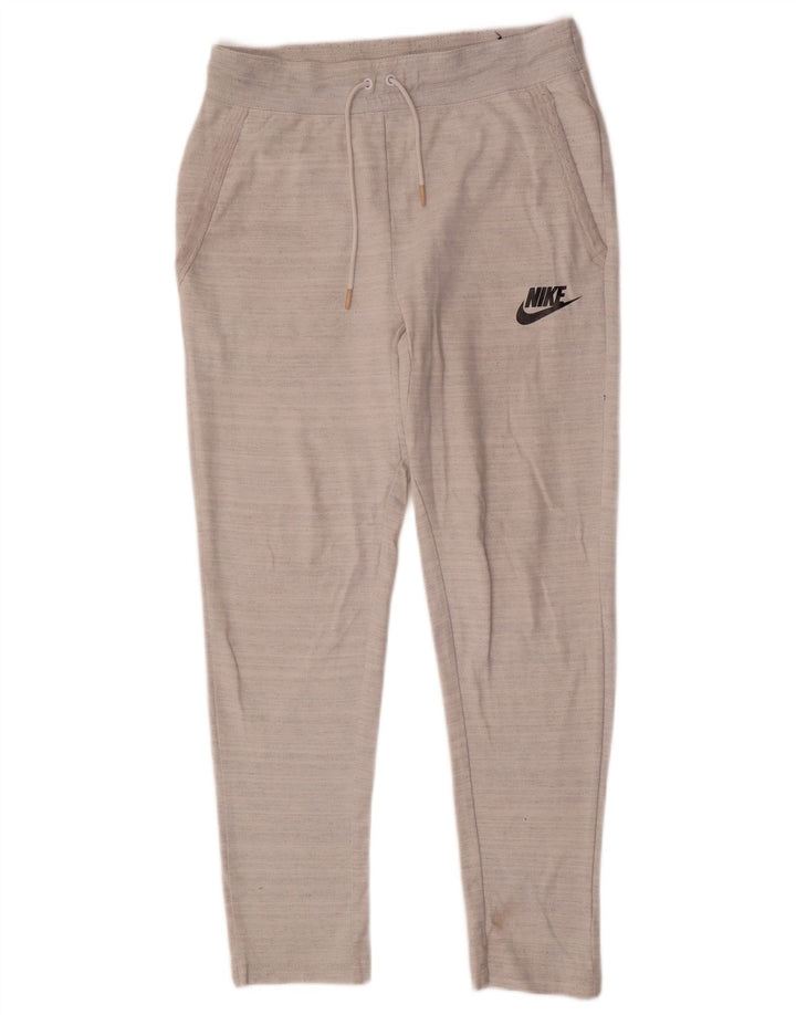 Calça de treino masculina Nike pequena cinza algodão