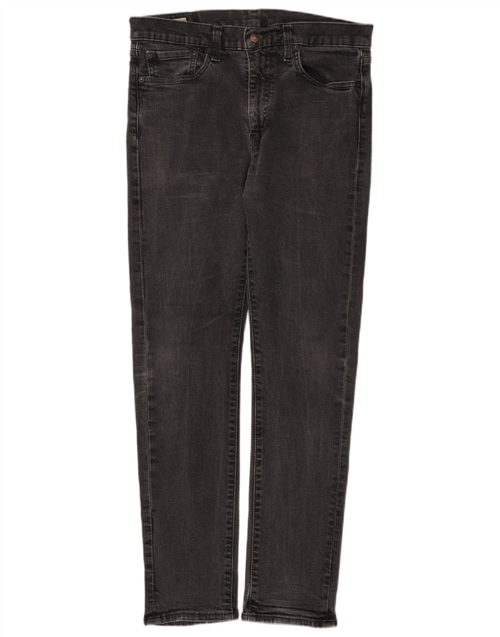 Levi's Mens Slim Jeans W34 L32 Cinza Algodão