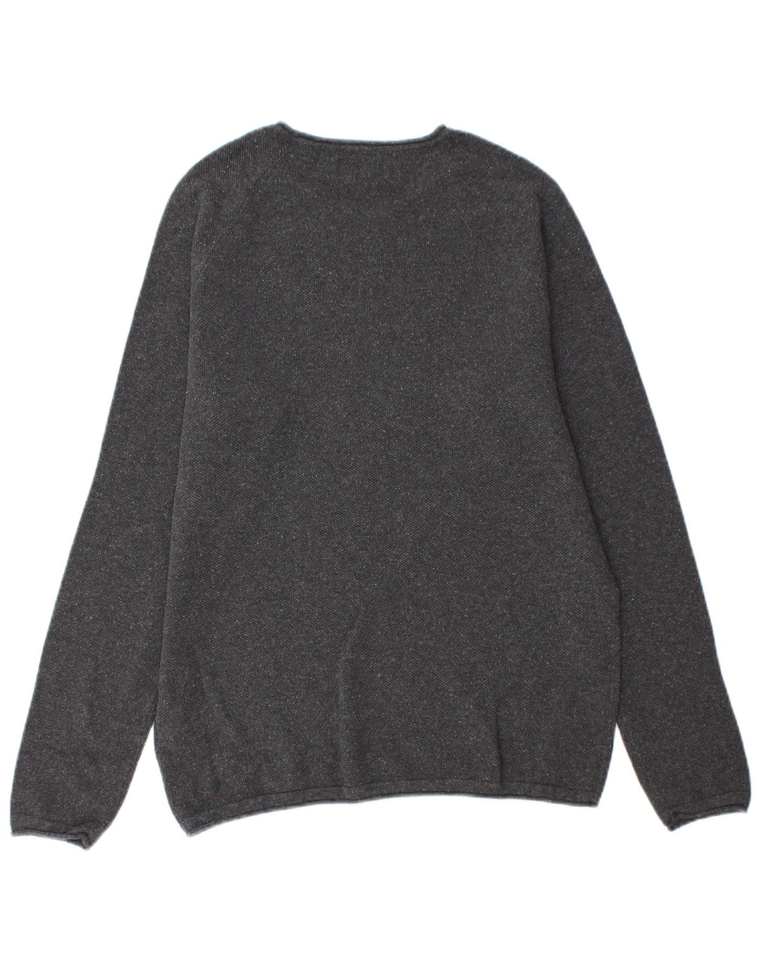 Suéter masculino Jack & Jones com gola redonda e algodão cinza médio