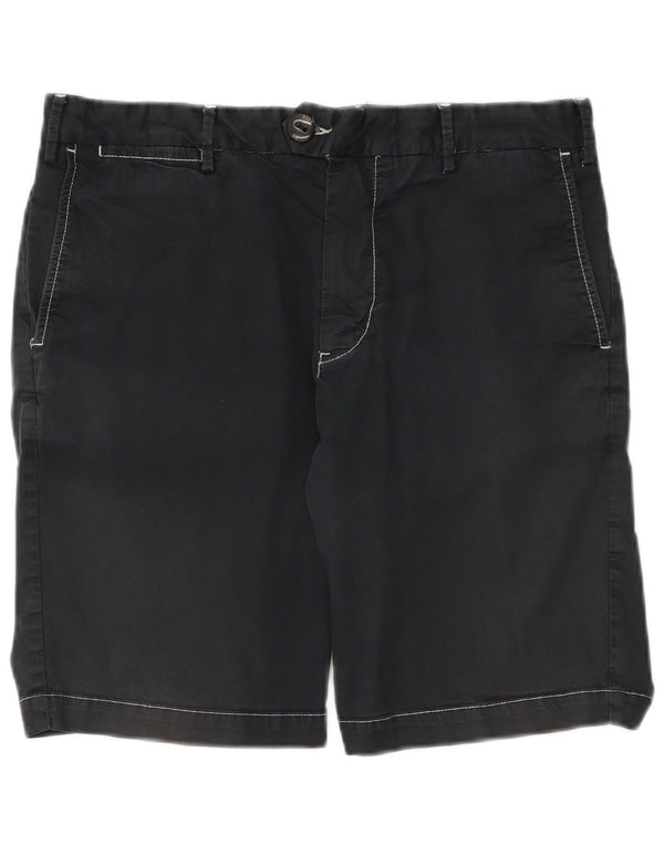Shorts chino masculino Refrigiwear IT 50 grande W34 algodão azul marinho