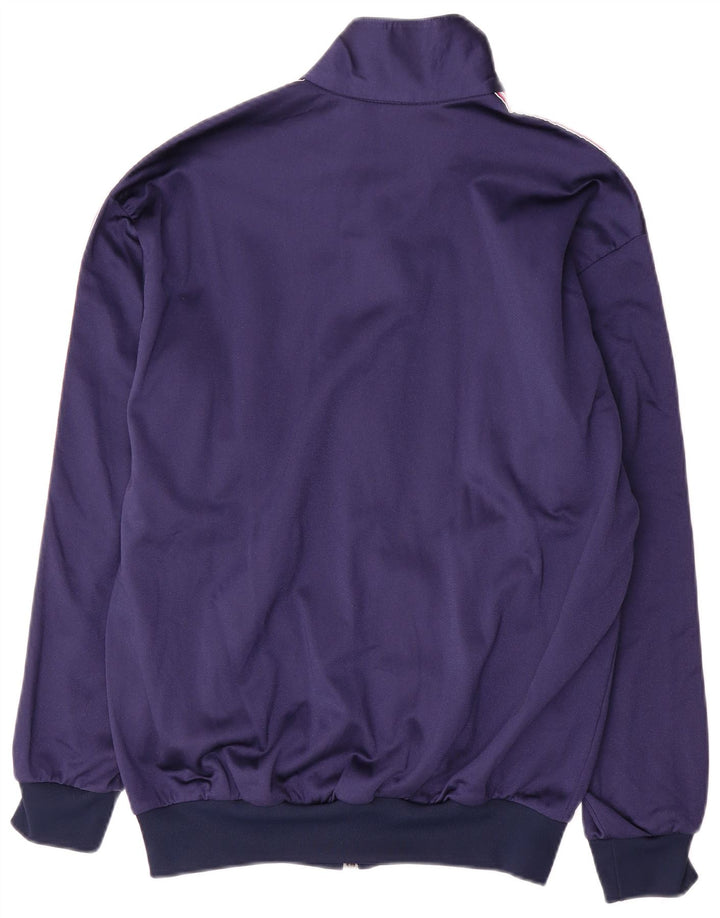 Jaqueta feminina Asics Graphic Tracksuit Top Médio Azul Marinho Poliamida Esportes