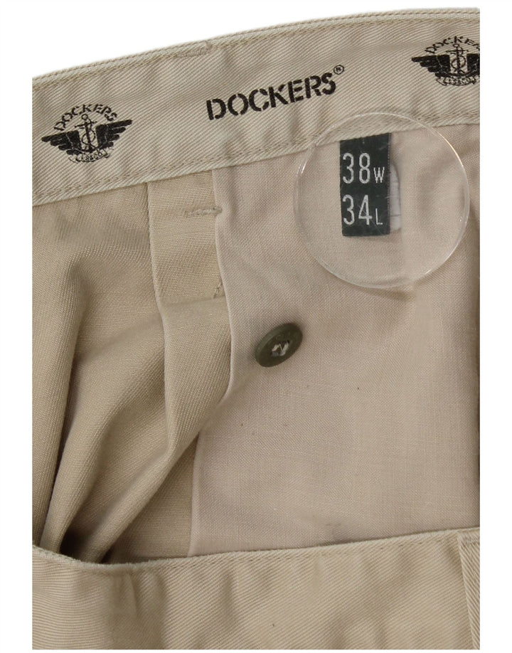 Calça Chino Masculina DOCKERS Pegged W38 L34 Bege
