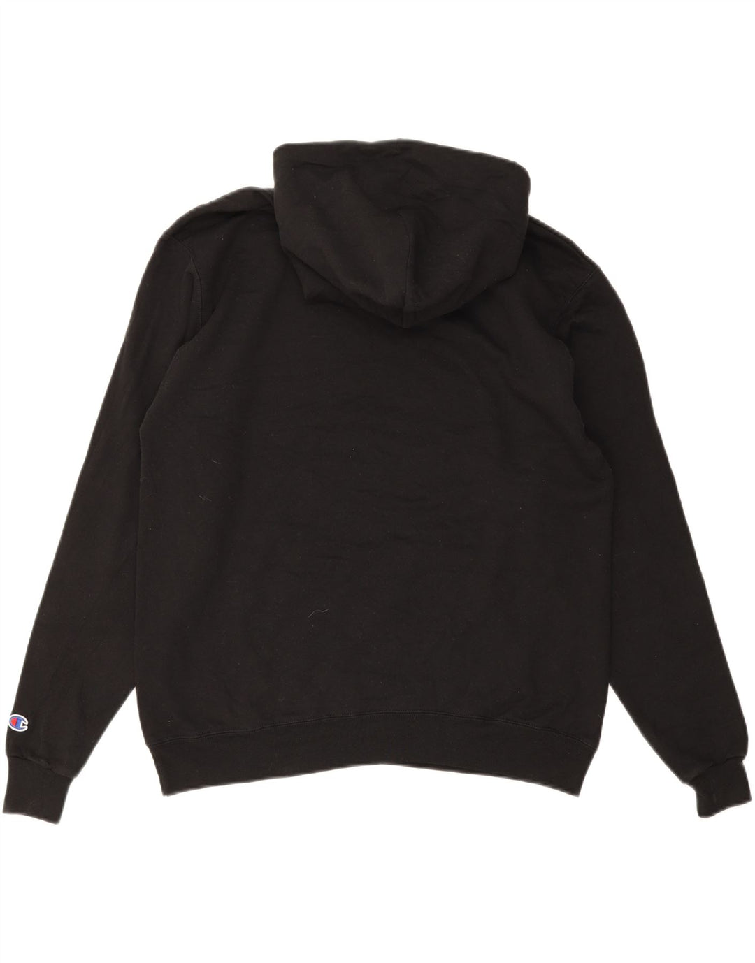 CHAMPION Suéter masculino com capuz grande algodão preto