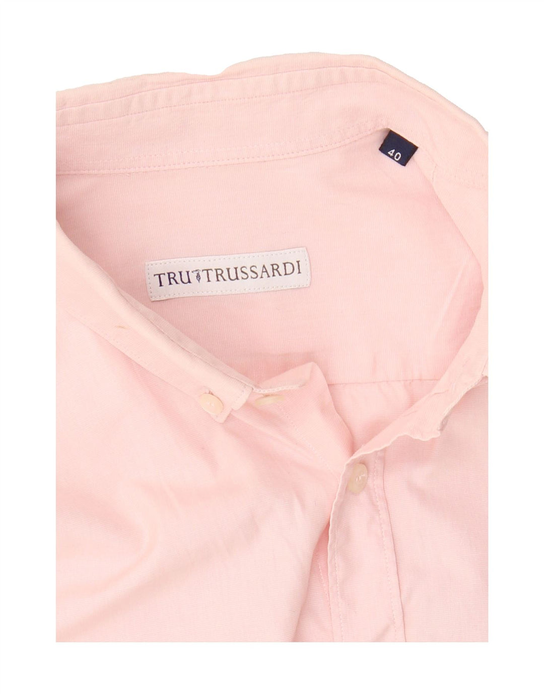 TRUSSARDI Mens Shirt Size 40 Medium Pink Vintage Trussardi and Second-Hand Trussardi from Messina Hembry 