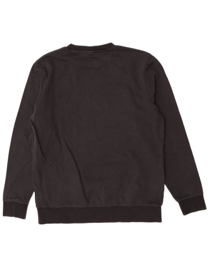 Hugo Boss Mens Graphic Regular Fit Moletom Jumper Grande Algodão Preto