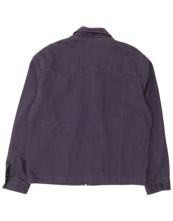 Jaqueta bomber masculina Zara UK 38 algodão azul marinho médio