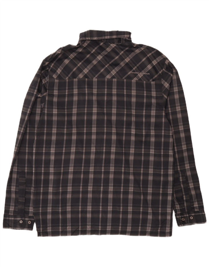 Camisa Under Armour Mens Allseason Gear Grande Cinza Check Poliéster