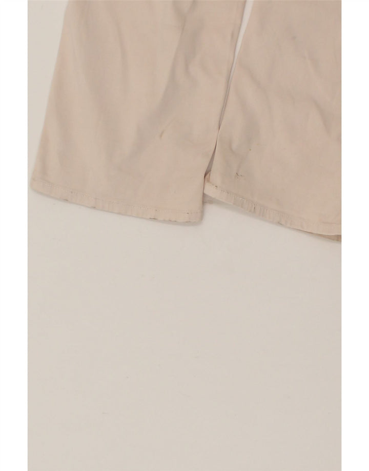 MELTIN' POT Womens Straight Casual Trousers W34 L32 Off White Cotton Vintage Meltin' Pot and Second-Hand Meltin' Pot from Messina Hembry 