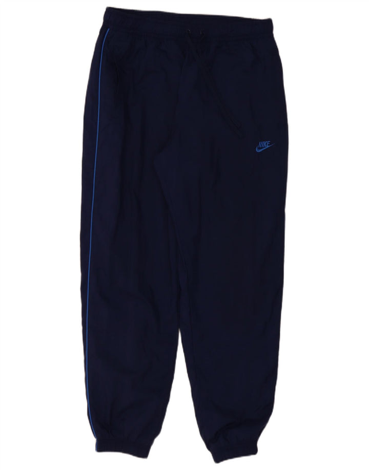 Calça de treino masculina Nike joggers grande poliéster azul marinho