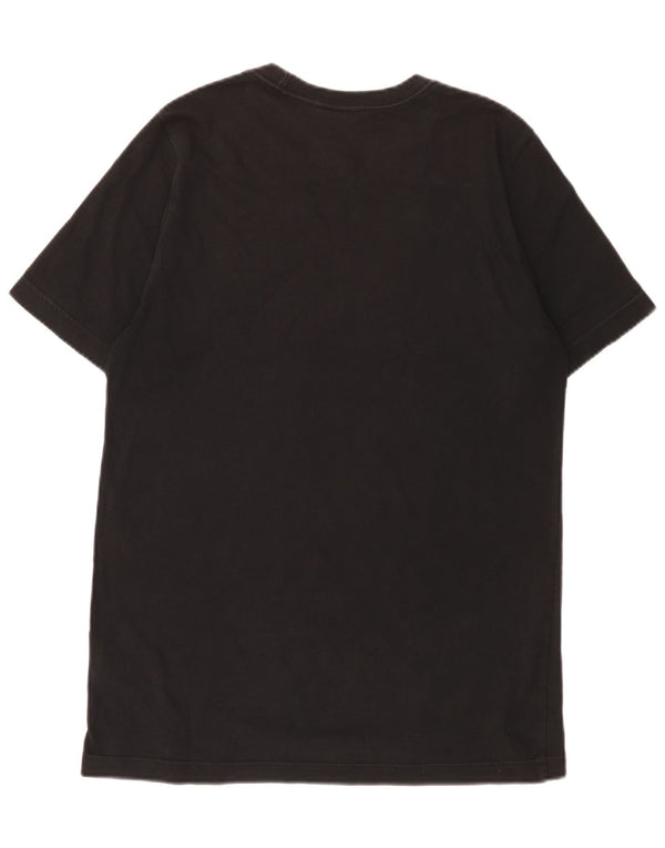Adidas Mens Camiseta Top Pequeno Algodão Preto