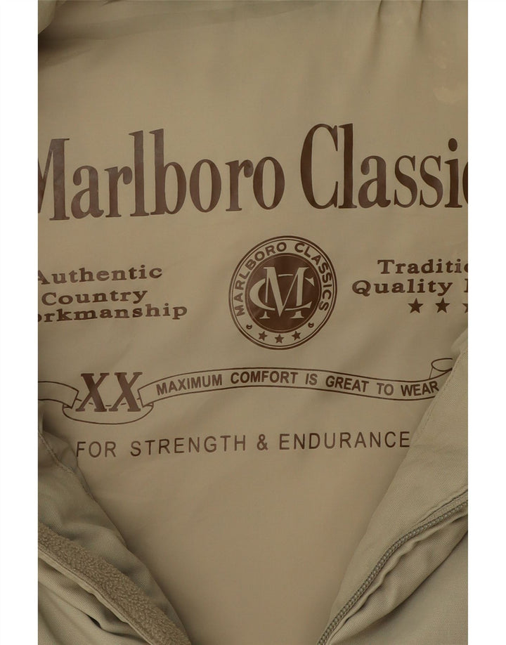 Colete acolchoado masculino Marlboro Classics UK 44 2XL cáqui