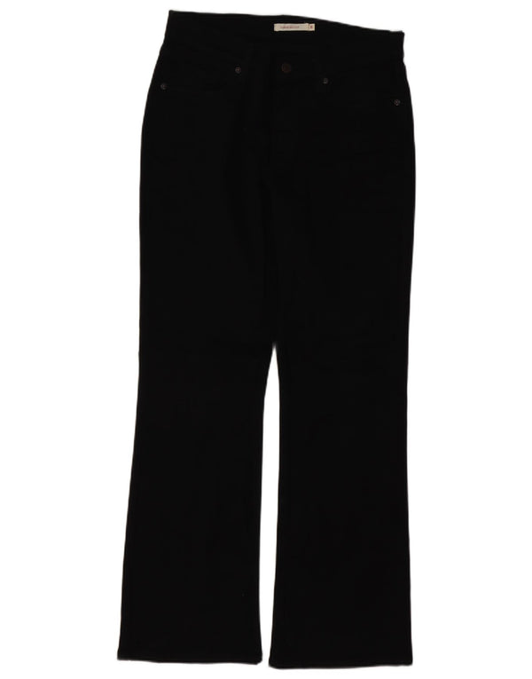 Jeans feminino clássico bootcut LEVI'S US 8 médio W30 L29 algodão preto