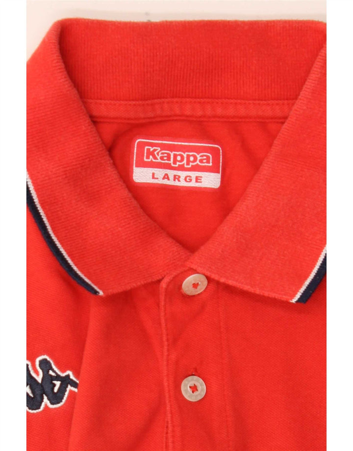 Camisa polo masculina Kappa grande vermelha