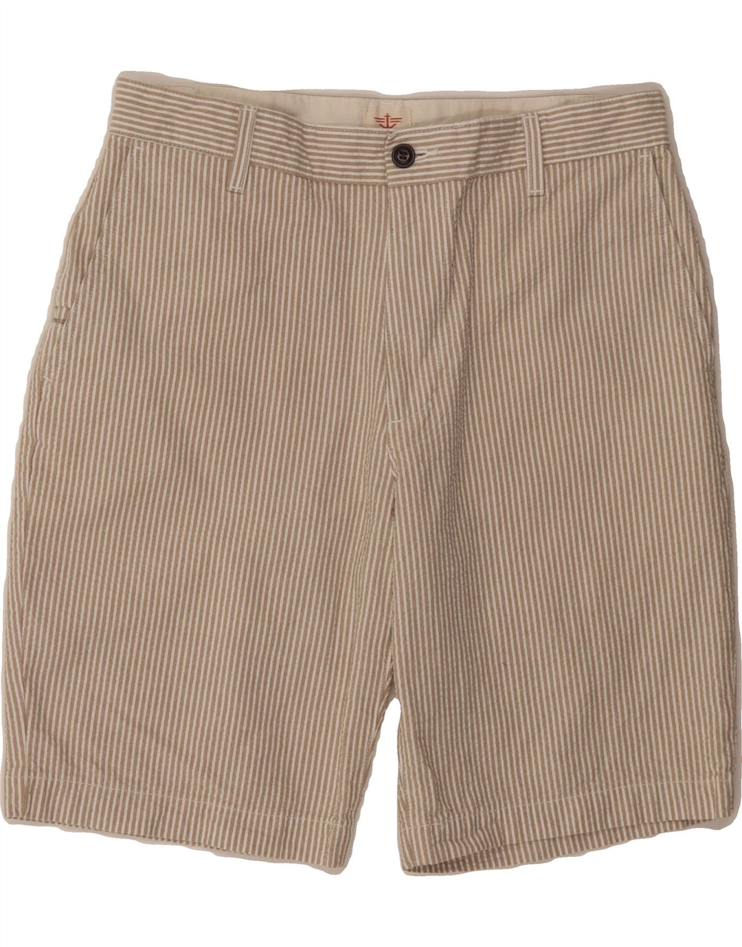 DOCKERS Mens Chino Trousers W32 Medium  Beige Pinstripe Cotton Vintage Dockers and Second-Hand Dockers from Messina Hembry 