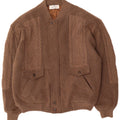 Jaqueta bomber masculina de malha UMBERTO VALLATI IT 52 XL marrom geométrico