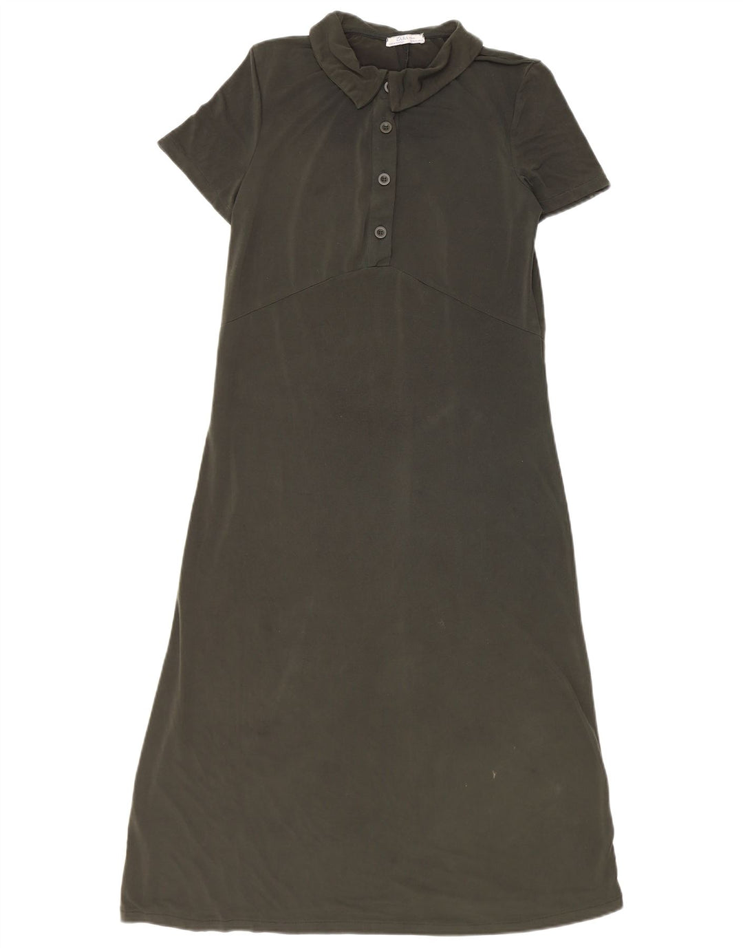 Vestido polo feminino ZARA UK 12 verde médio