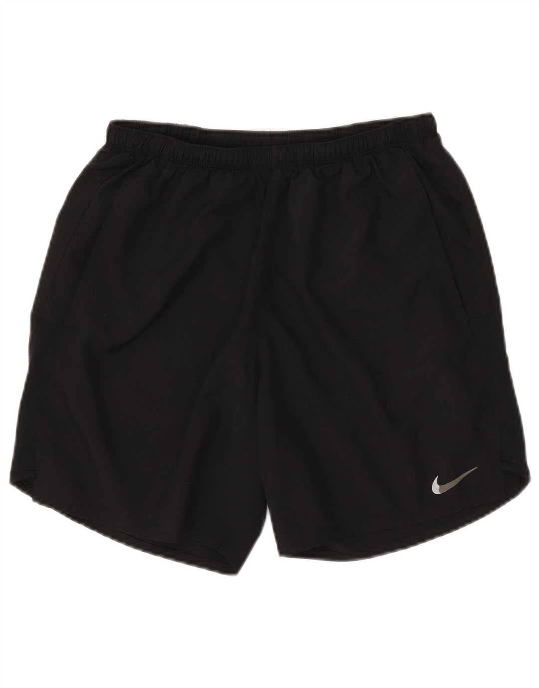 Shorts esportivos femininos NIKE UK 12 poliéster preto médio