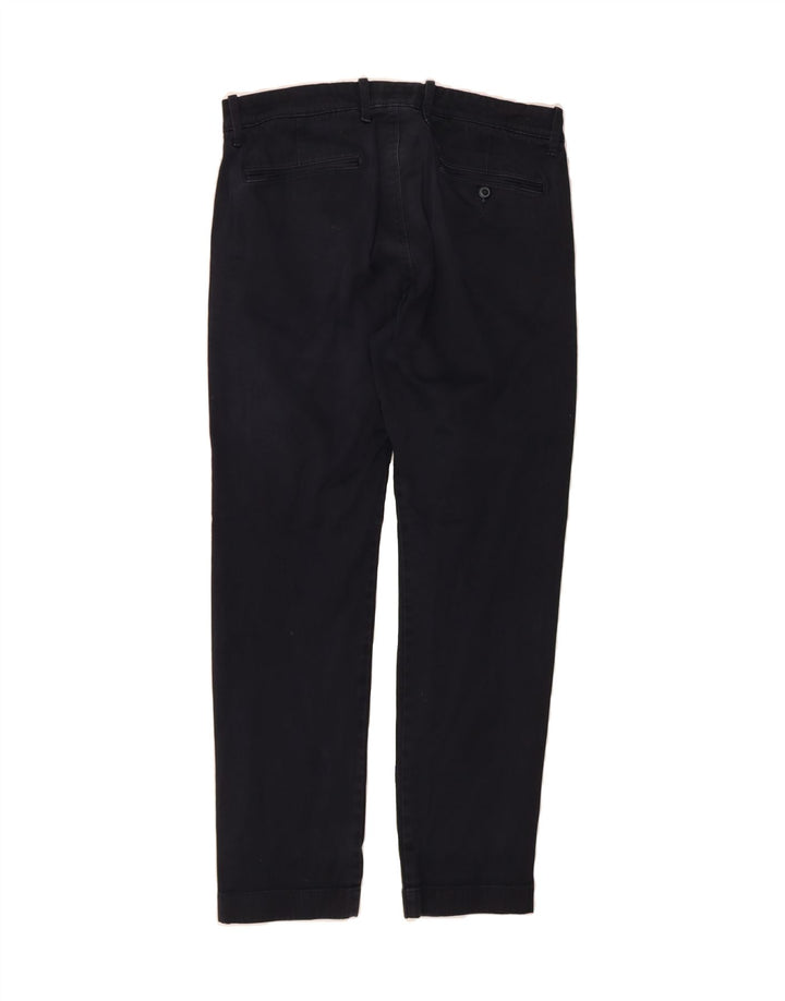 J. CREW Womens Stretch Straight Chino Trousers W32 L30 Navy Blue Cotton Vintage J. Crew and Second-Hand J. Crew from Messina Hembry 