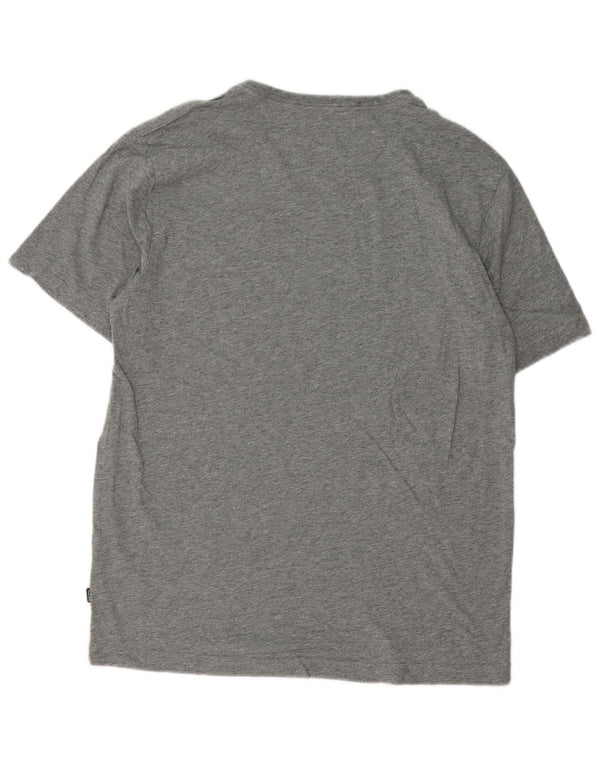 Camiseta masculina Puma Top cinza médio algodão